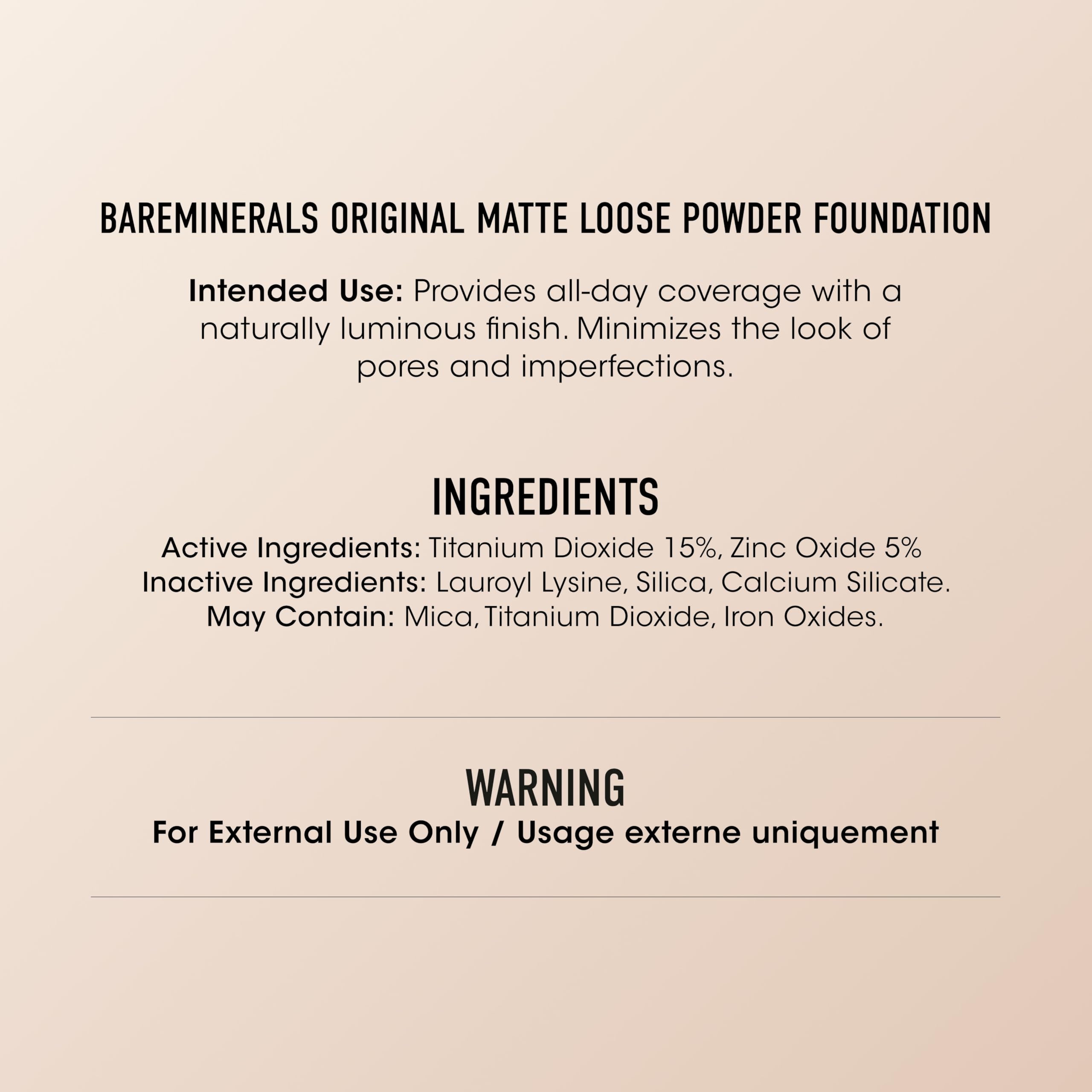 bareMinerals jar in hand for scale showing compact size and travel-friendly benefit