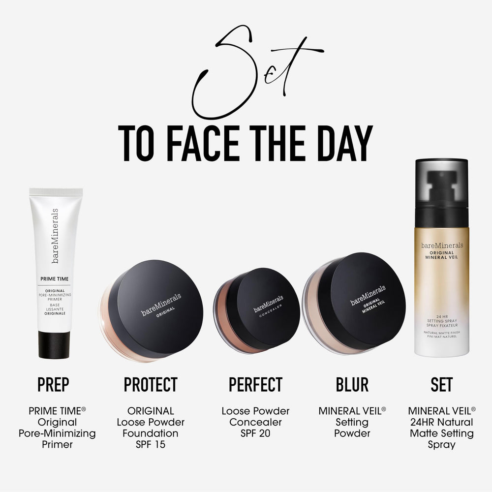 bareMinerals ingredient label close-up showing clean formula benefit