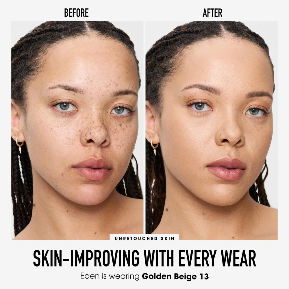 bareMinerals open jar with sifter visible, clean loose powder for controlled application