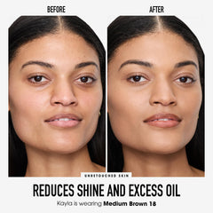 bareMinerals open compact revealing pressed powder for easy application and portability