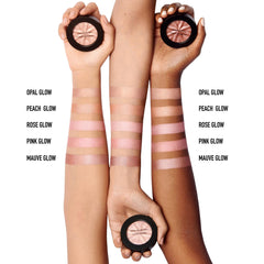 bareMinerals cheek swatch showing mauve glow delivering natural luminosity