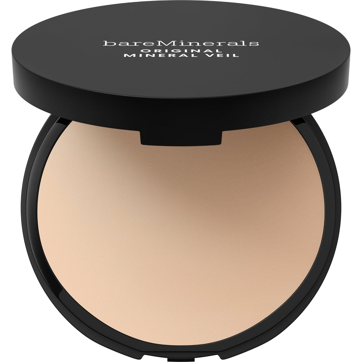 bareMinerals compact front view showing clean packaging and travel ease