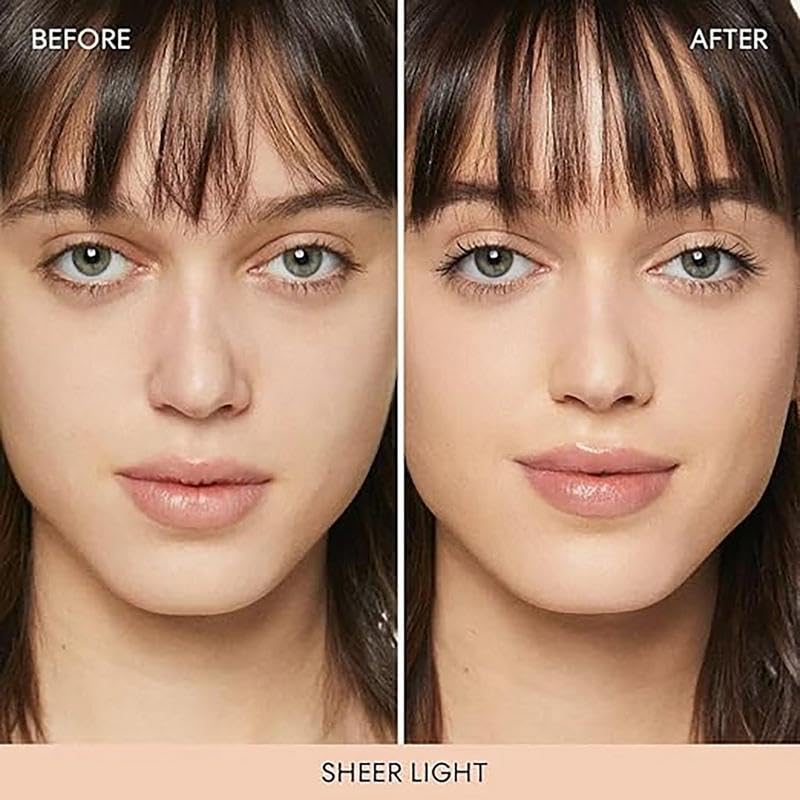 bareMinerals powder texture close-up highlighting weightless blurring effect