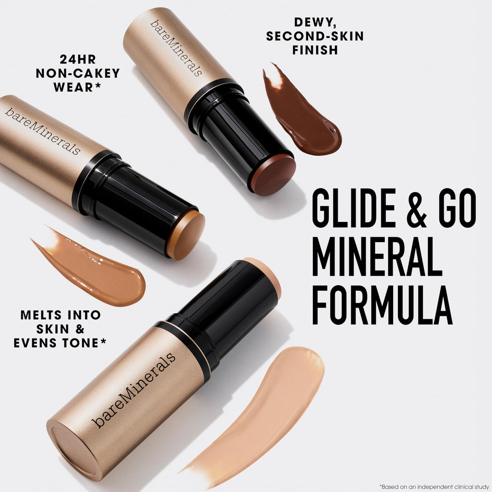 bareMinerals open cap exposing product tip for precise application and control