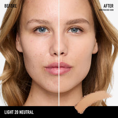 bareMinerals open compact revealing pressed powder and mirror for quick touch-ups