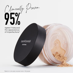 bareMinerals powder on brush ready for smooth application