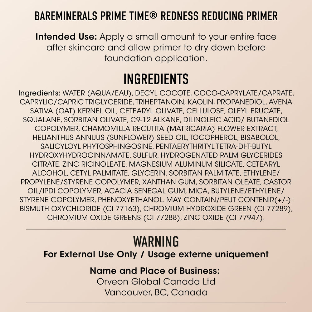 bareMinerals lifestyle on vanity conveying daily routine ease and makeup-ready benefit