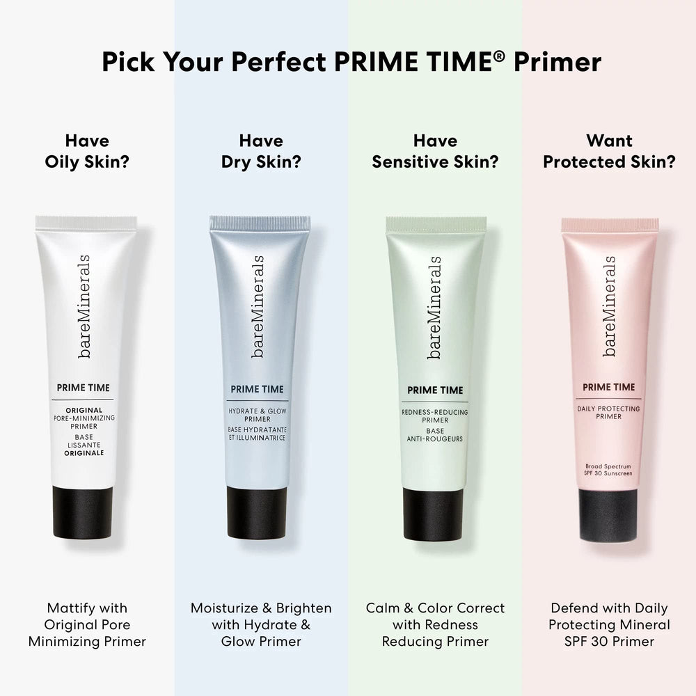 bareMinerals arm swatch comparing coverage and neutralizing pigment benefit