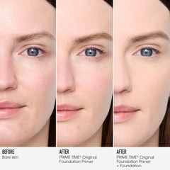 bareMinerals travel primer tube open with smooth gel dispensed for easy use