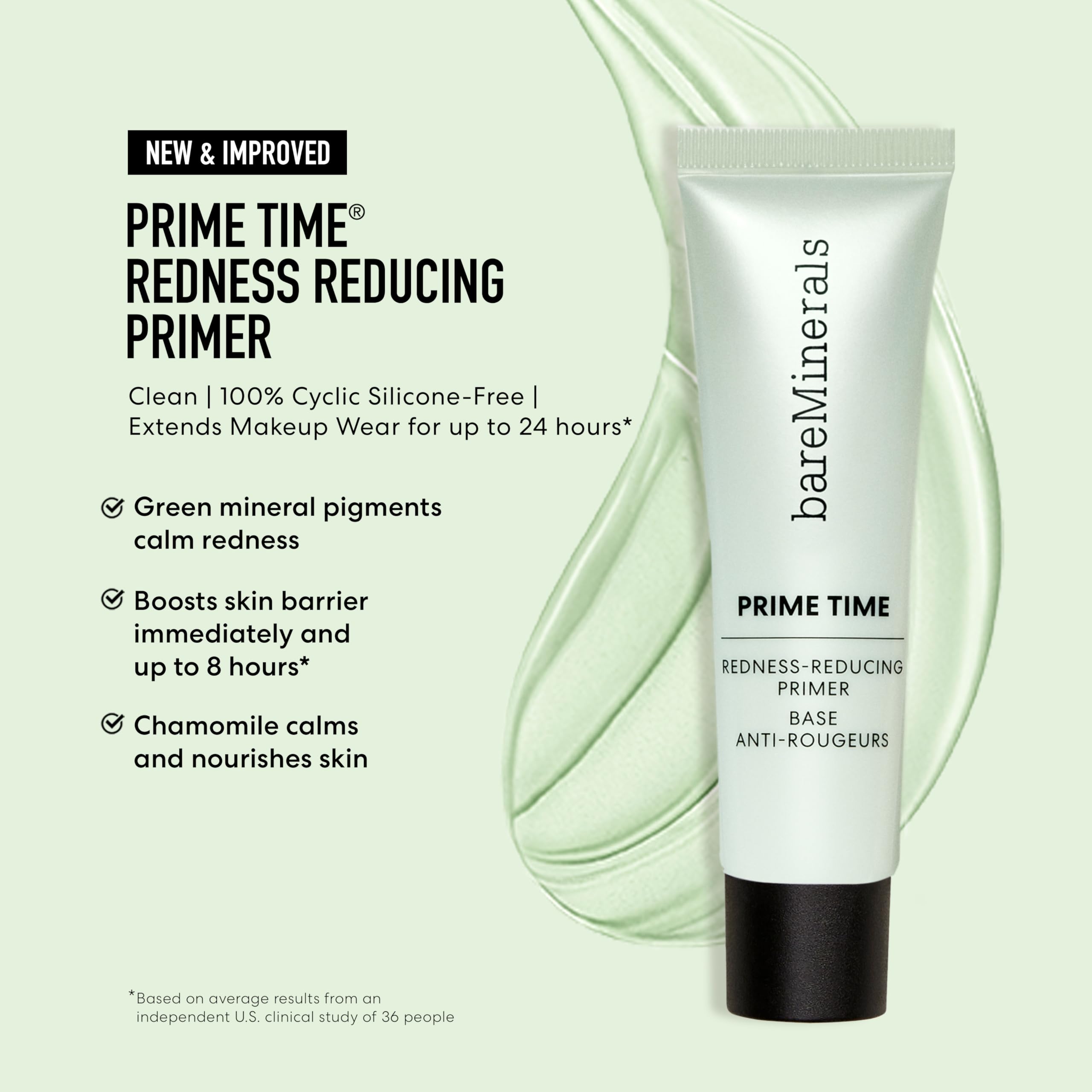 bareMinerals dispenser detail highlighting easy, controlled product release advantage