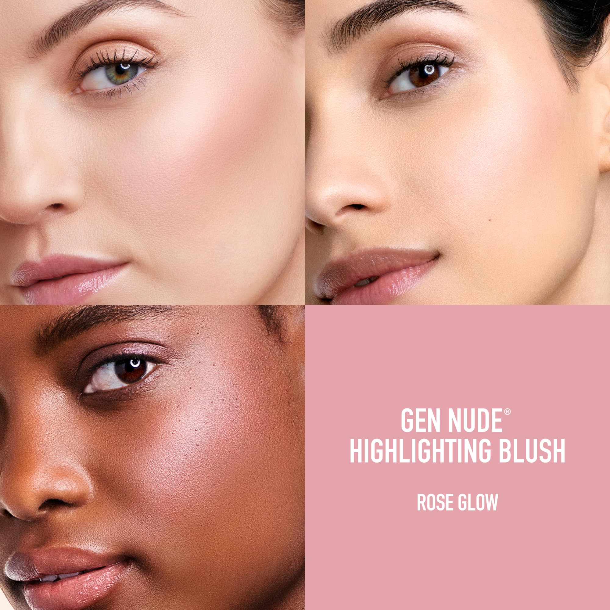 bareMinerals blush applied on cheek creating lifted natural glow