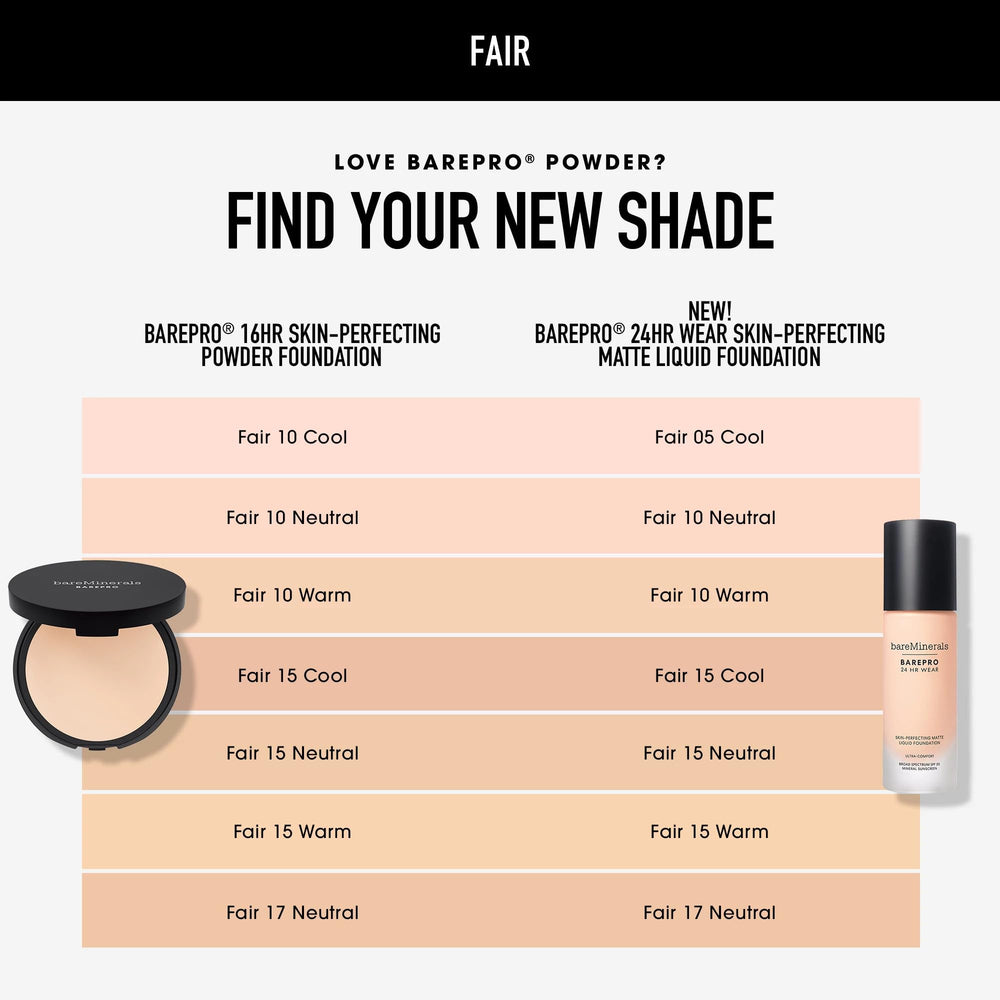 bareMinerals bottle in hand comparing size and portability for travel-friendly benefit