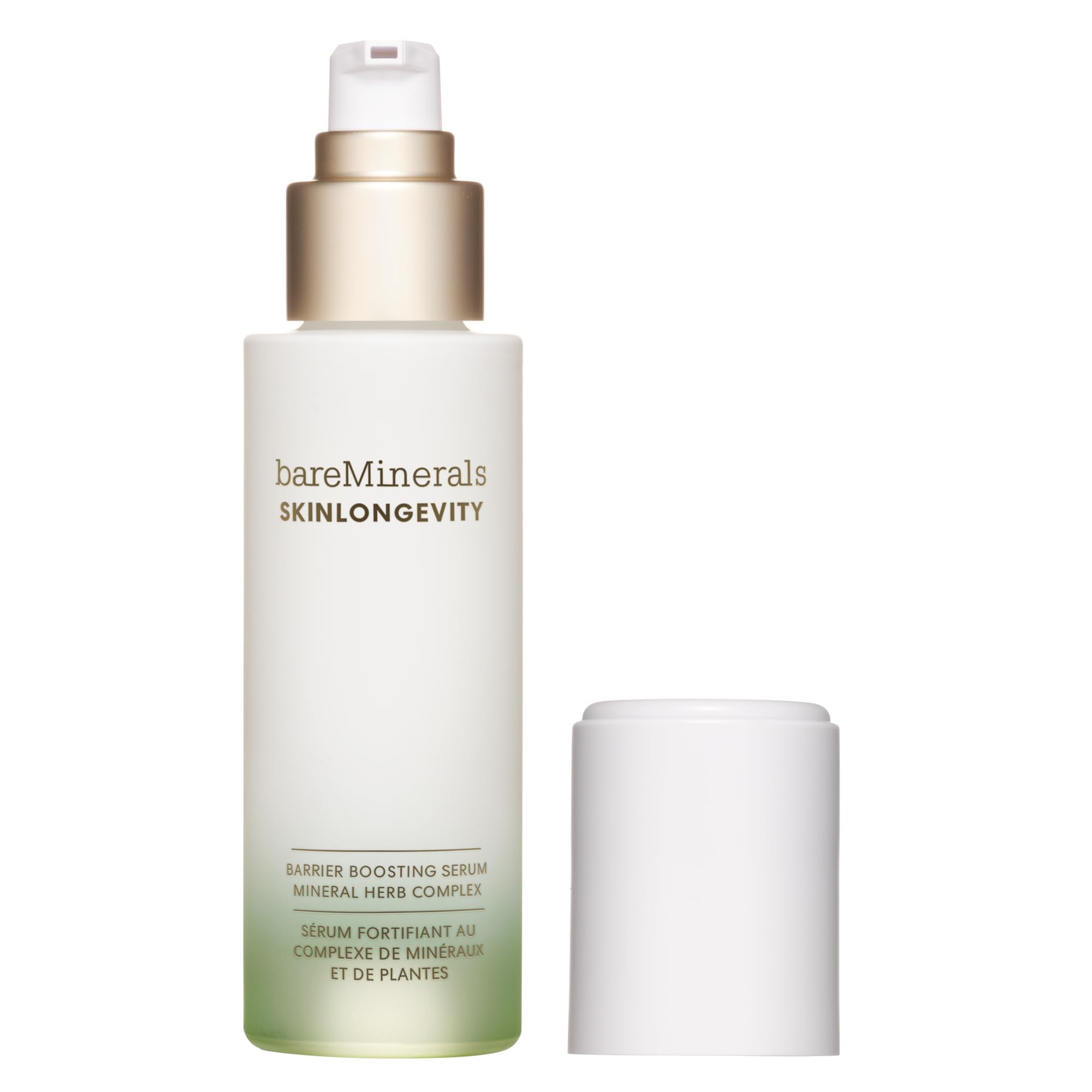 bareMinerals bottle front view showing label and 50ml size benefits