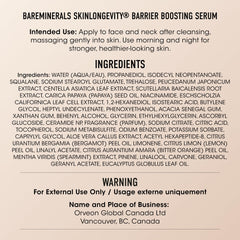 bareMinerals serum texture on hand demonstrating hydrating, fast-absorbing finish