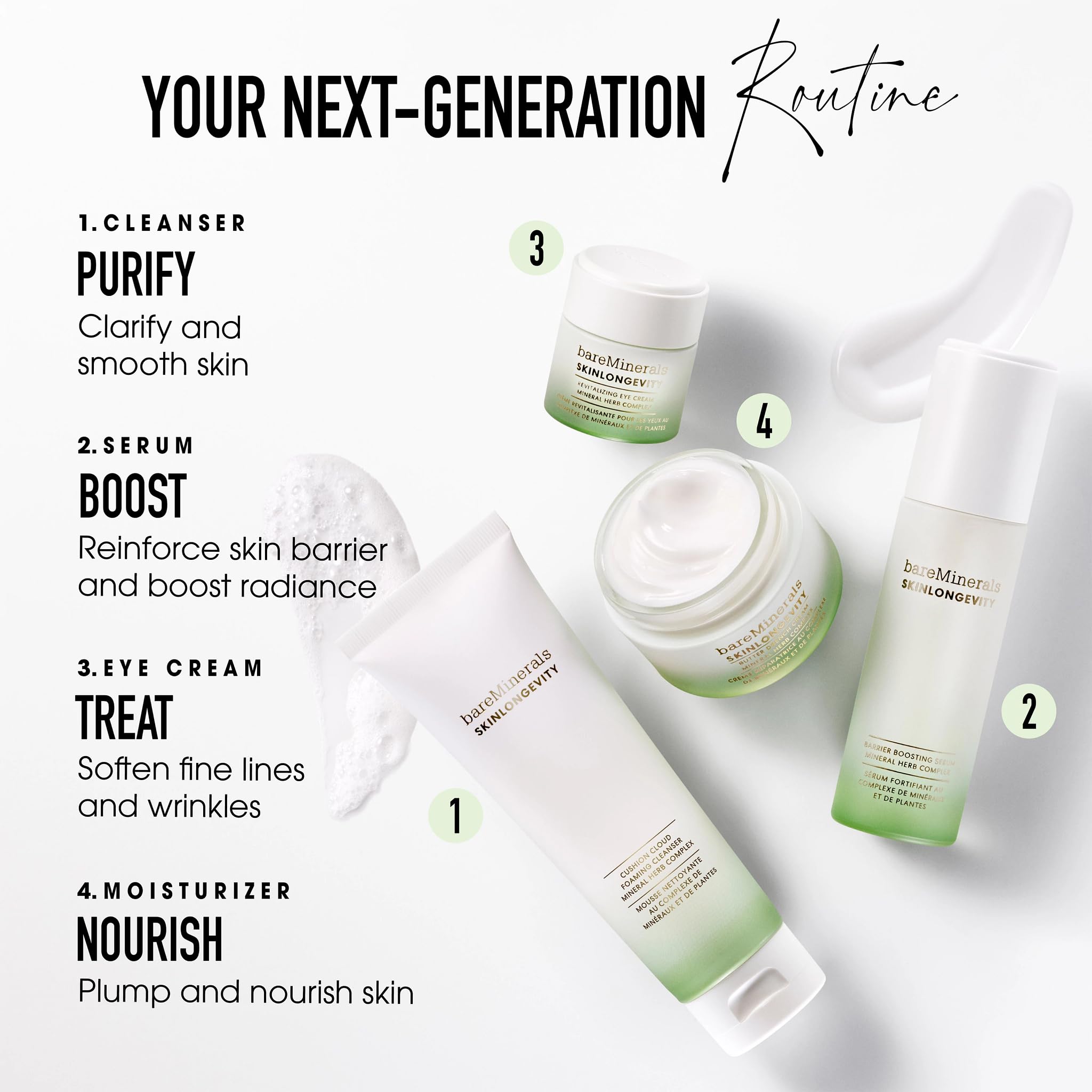 bareMinerals with California Poppy bloom emphasizing antioxidant ingredient and environmental protection