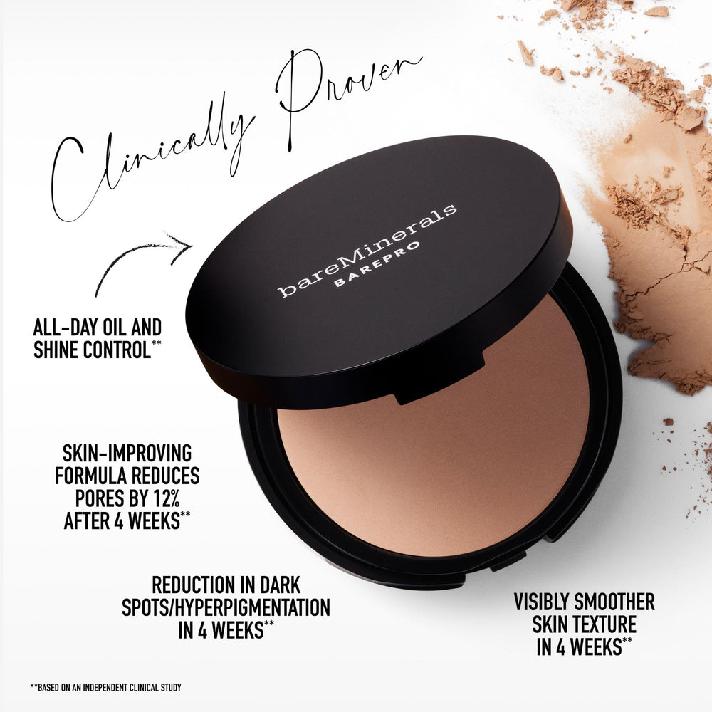bareMinerals sponge applicator displayed for dry or damp application versatility
