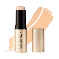 bareMinerals stick front view showing shade Vanilla 02 and easy application benefit