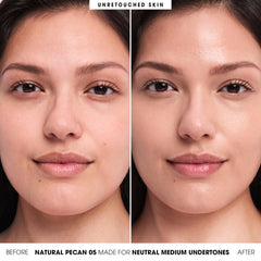 bareMinerals close-up of stick texture demonstrating smooth glide and blendability