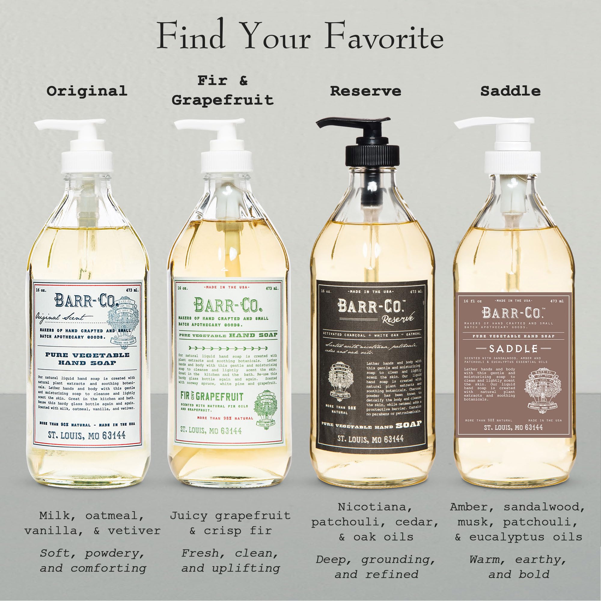 BARR-CO close-up of label details, highlights handcrafted small-batch origin