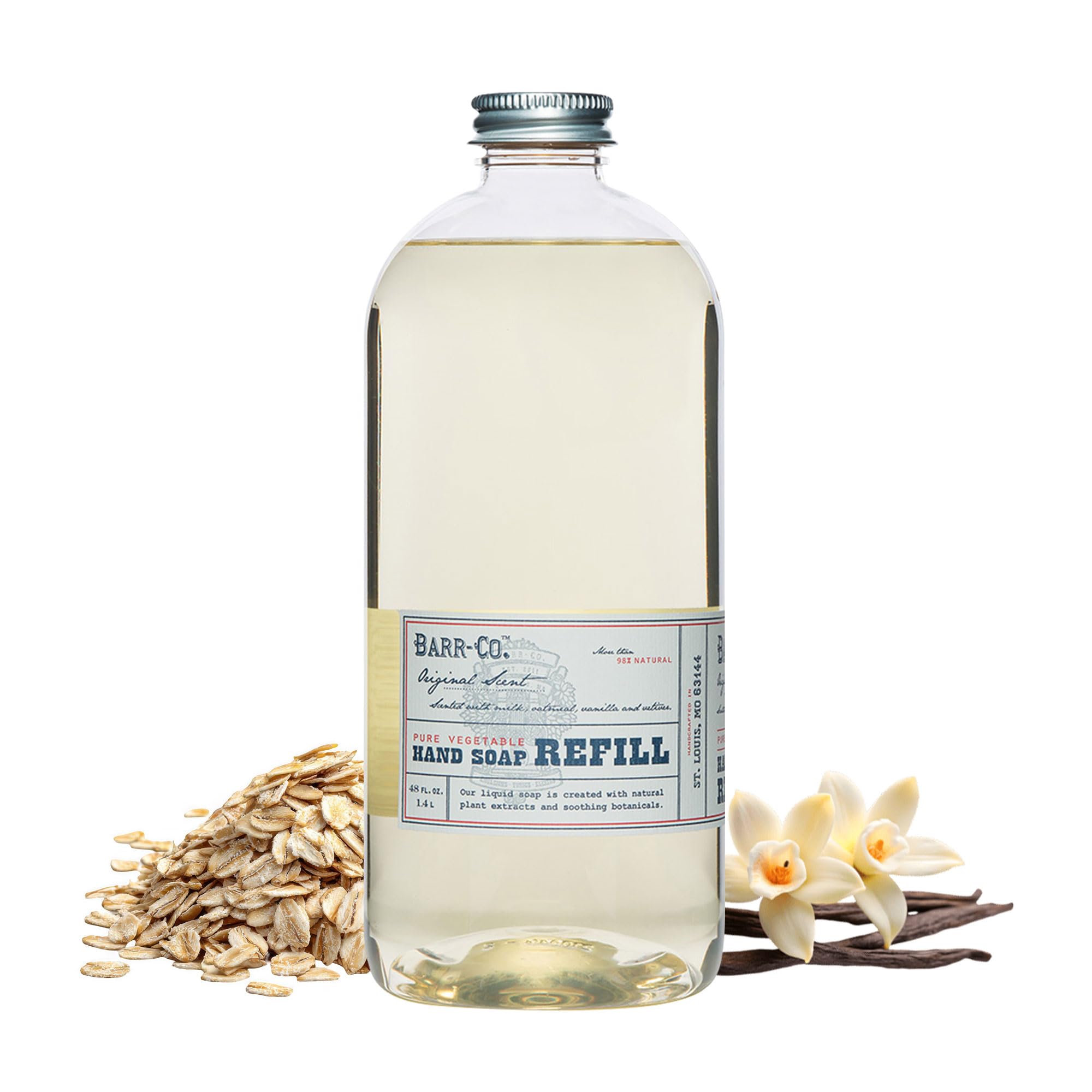 BARR-CO front label showing original scent and refill size benefits