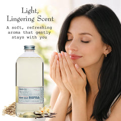 BARR-CO rich lather in hand demonstrating gentle, moisturizing clean