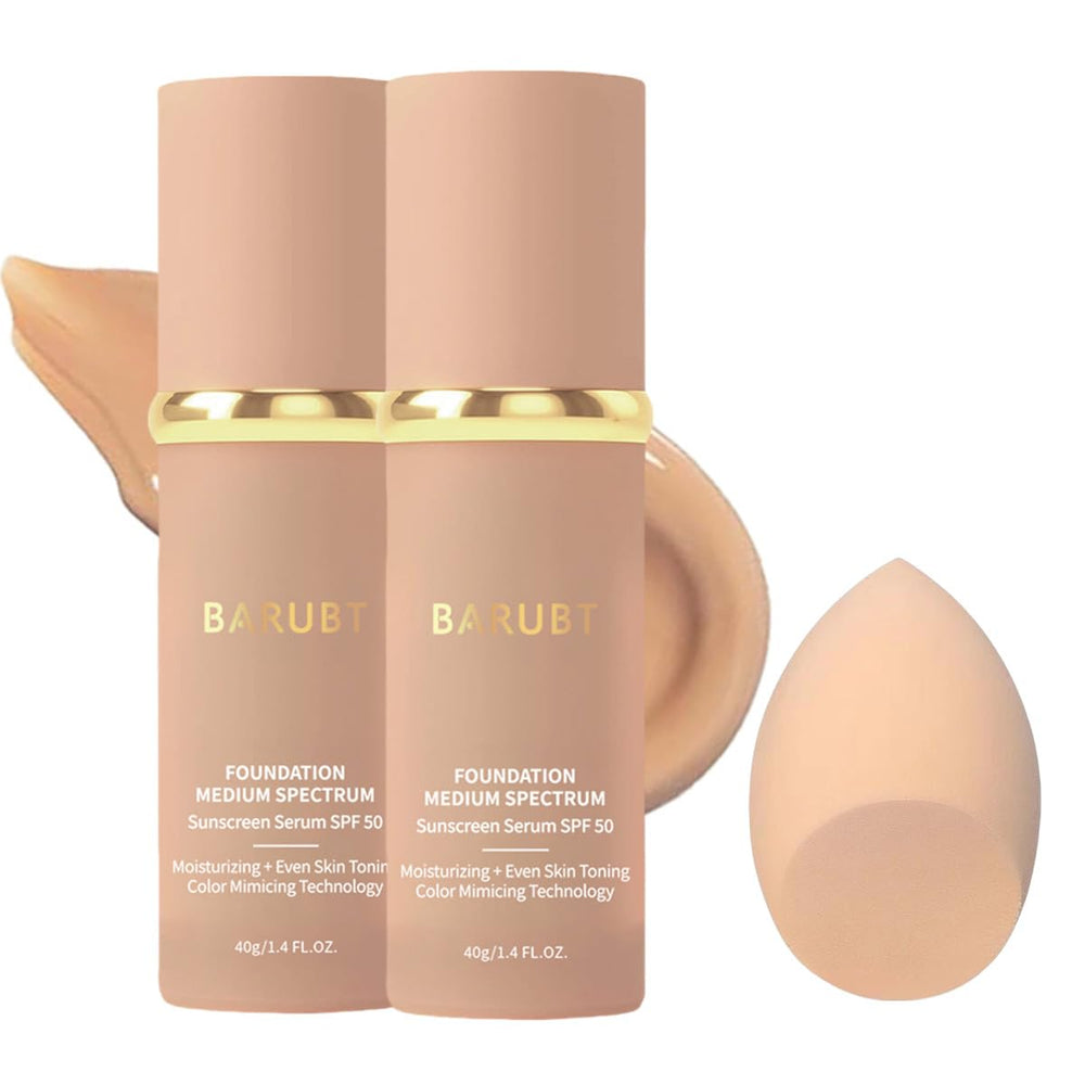 BARUBT front packaging showing SPF50 and 2-piece set benefits
