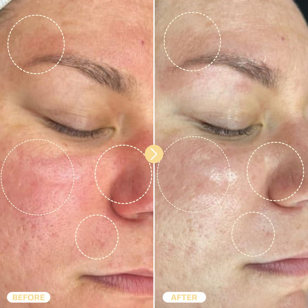 BASE LABORATORIES droplet on skin showing lightweight non-greasy texture