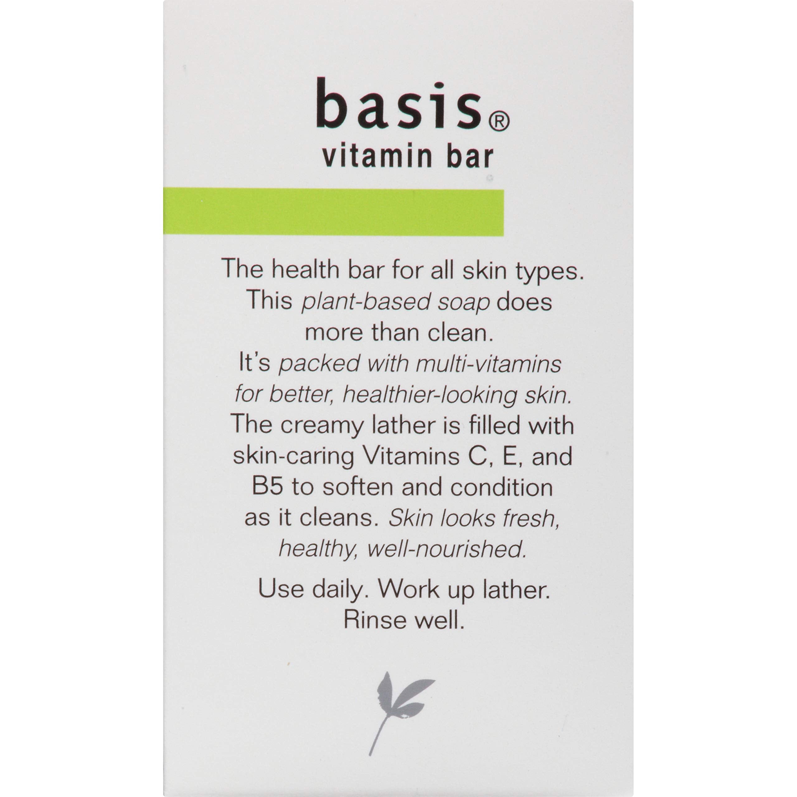 Basis bar on shower shelf in use suggesting daily nourishing routine
