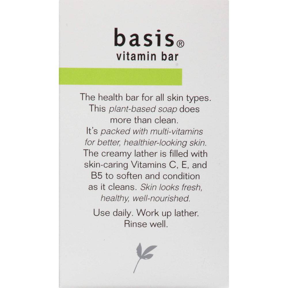 Basis bar on shower shelf in use suggesting daily nourishing routine