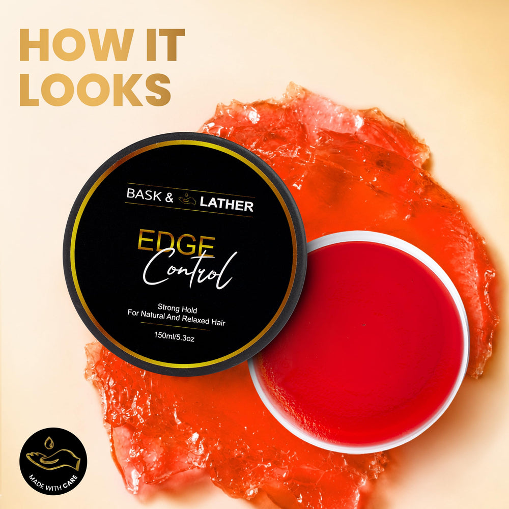 BASK & LATHER application on child’s hair showing gentle, non-irritating hold