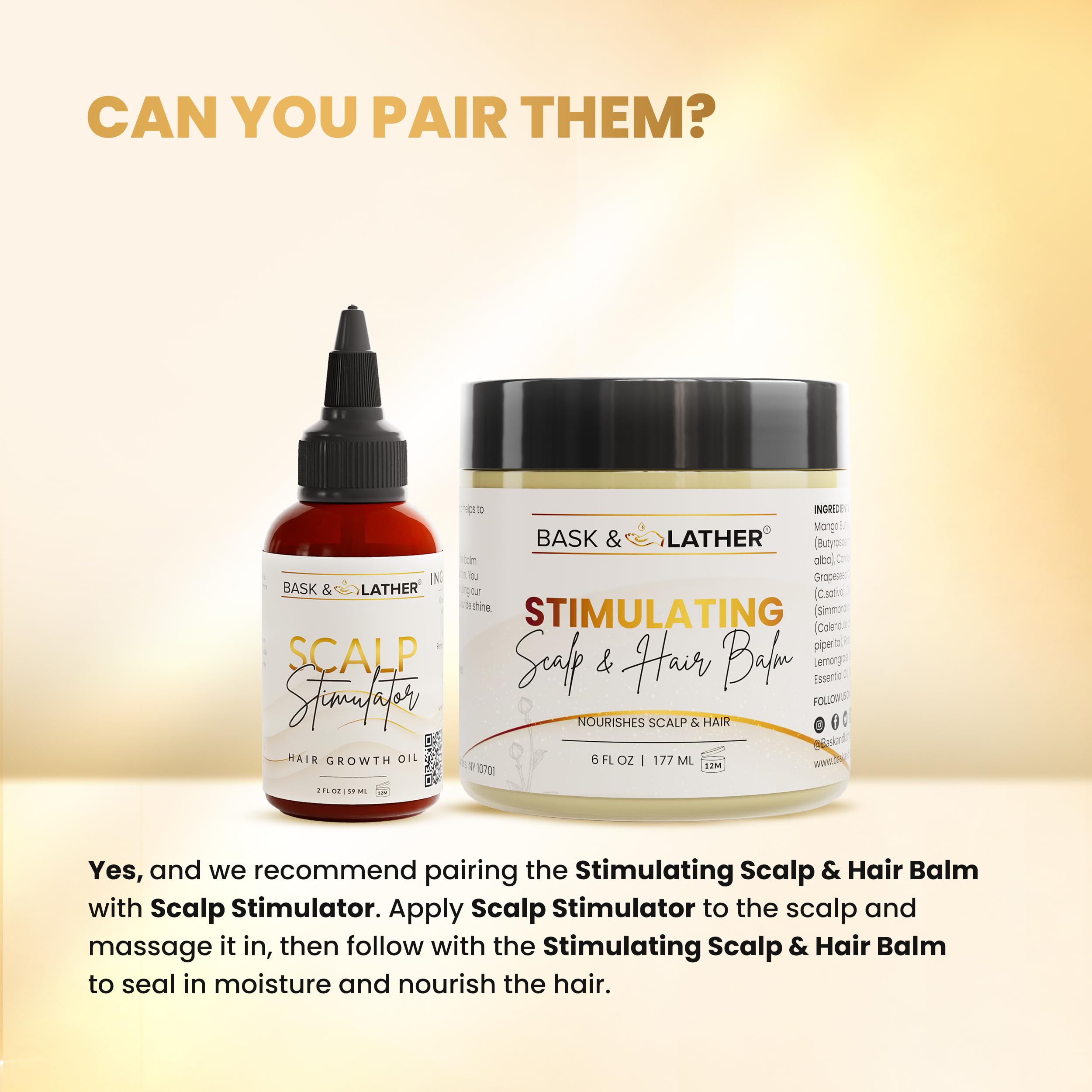 BASK & LATHER on bathroom shelf in a lifestyle scene signaling everyday use and clean, natural care