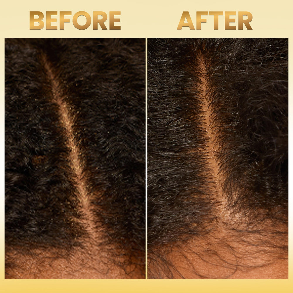 BASK & LATHER spreading pre-shampoo on wet hair to reduce breakage