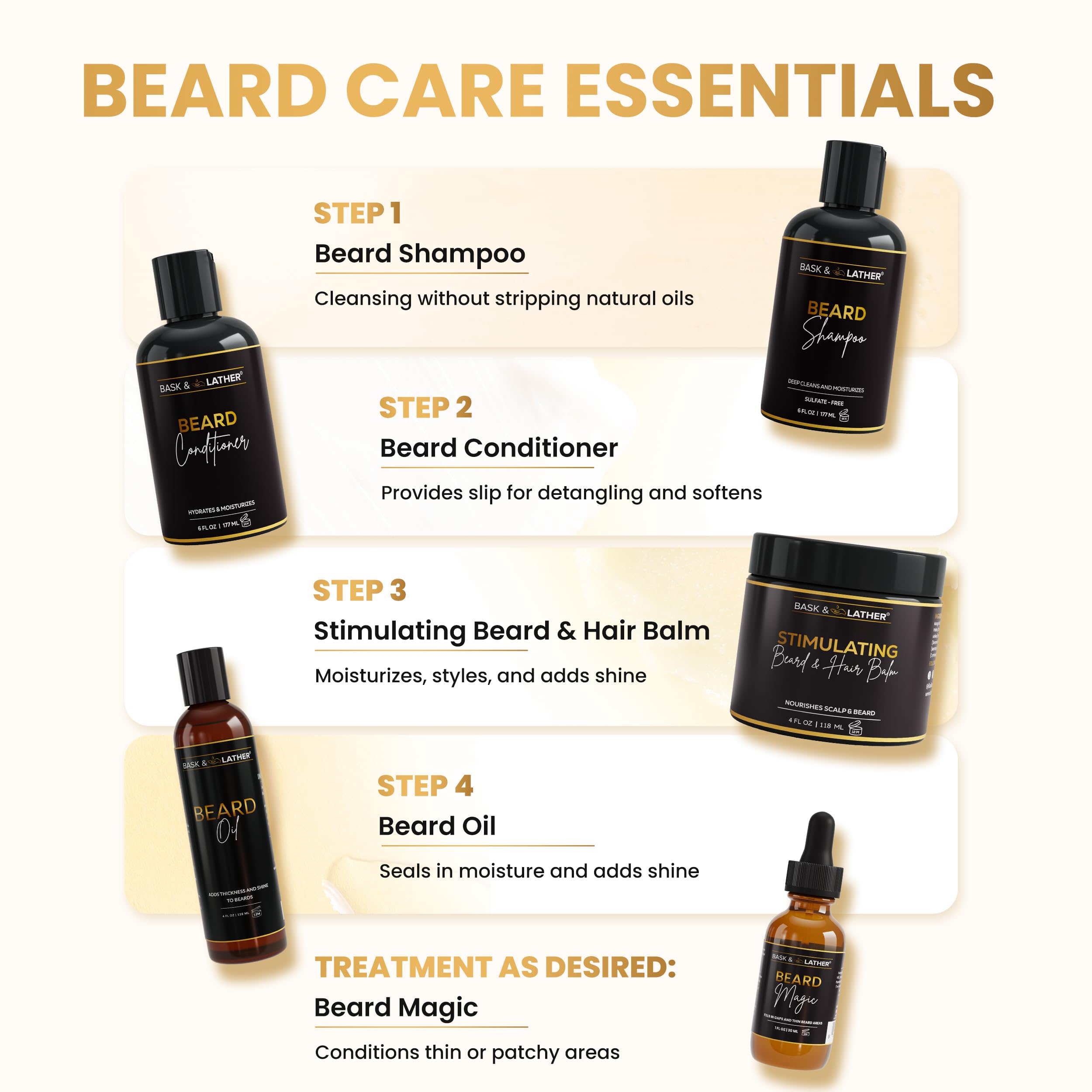 BASK & LATHER lifestyle morning routine scene showing quick grooming and confidence