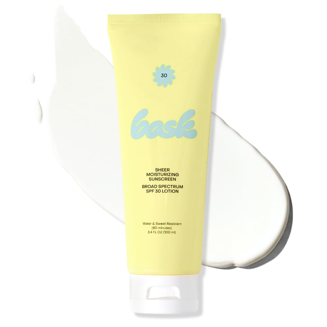 Bask front packaging showing SPF 30 travel bottle and benefits