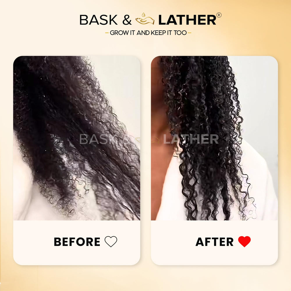 BASK & LATHER label and ingredient list showing clean formula transparency
