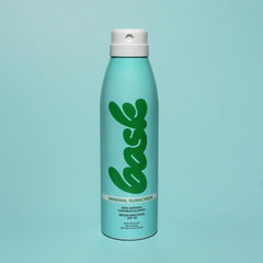 Bask back label closeup listing ingredients and claims