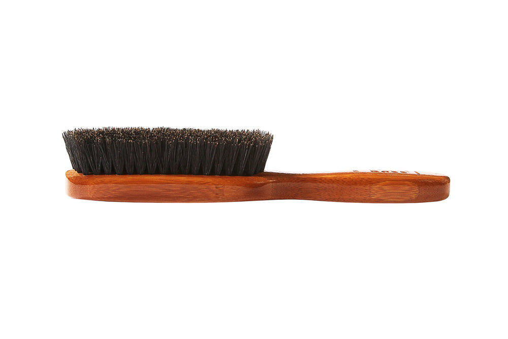 Bass bamboo handle detail showing luxury finish and ergonomic grip