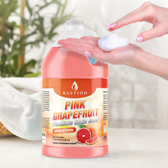 Close-up of Bastion foam texture demonstrating rich lather and gentle cleansing