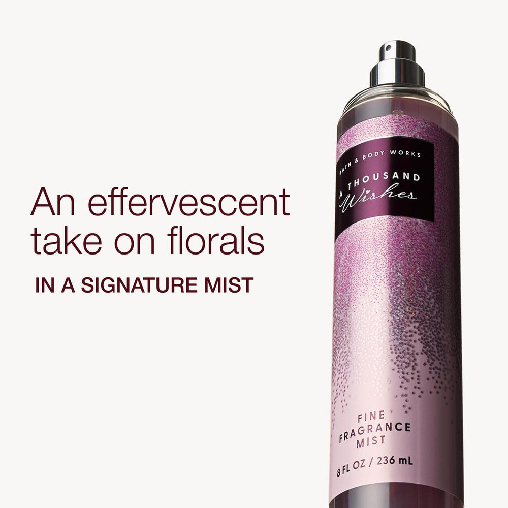 Bath & Body Works mist spritz in use adding light fragrance to hair and skin