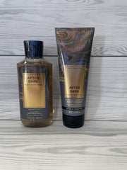 Bath & Body Works After Dark wash being used in shower showing convenient multiuse benefit