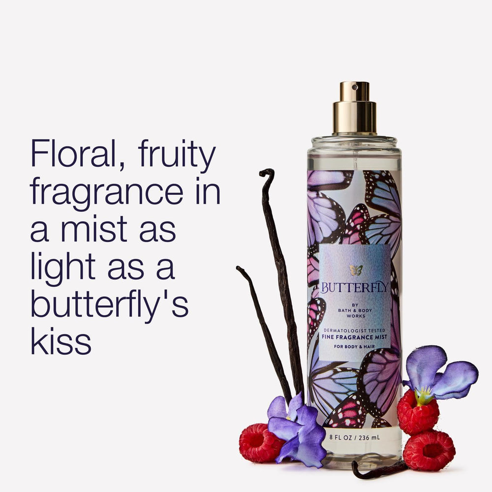 Bath & Body Works back label with ingredients and details benefit: clear product information