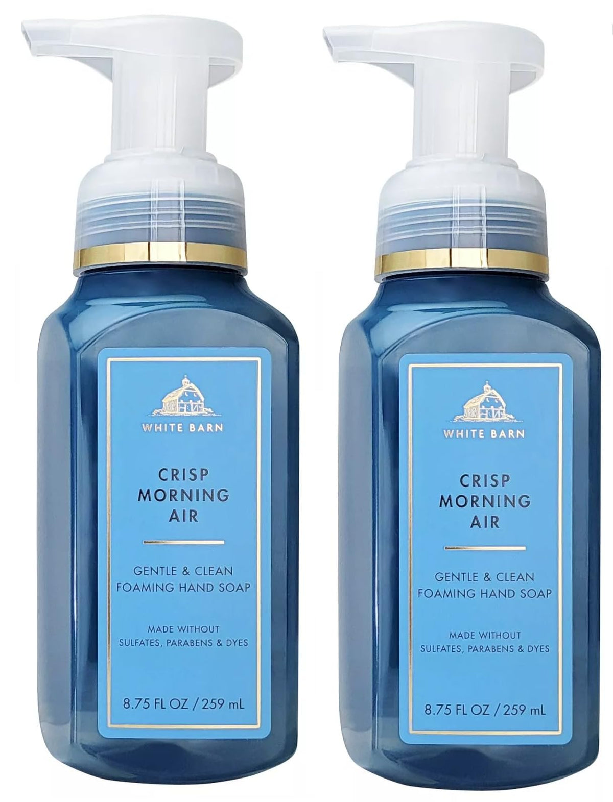 Bath & Body Works front packaging showing two 8 oz bottles and fresh scent benefits