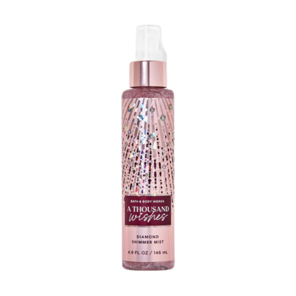 Bath & Body Works Diamond Shimmer Mist front bottle view showing shimmer and elegant label for radiant finish