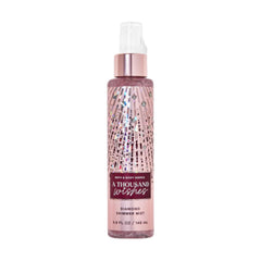Bath & Body Works Diamond Shimmer Mist front bottle view showing shimmer and elegant label for radiant finish