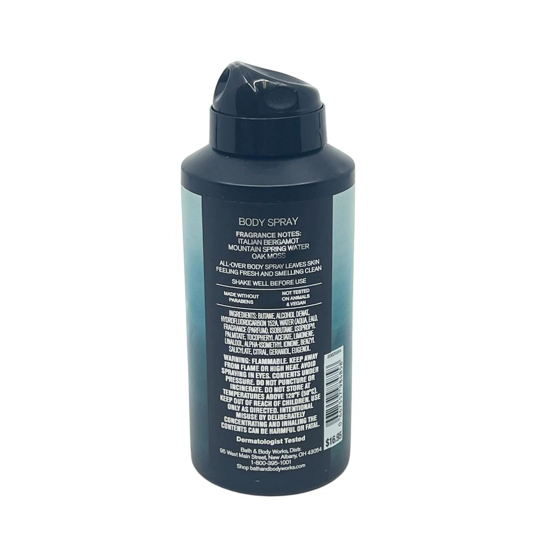 Bath & Body Works Freshwater spray in gym setting refreshing post-workout scent