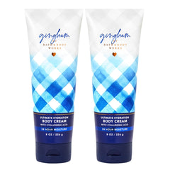 Bath & Body Works Gingham cream texture close-up highlighting smooth, nourishing finish