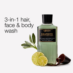 Bath & Body Works Graphite label closeup highlighting scent and ingredients
