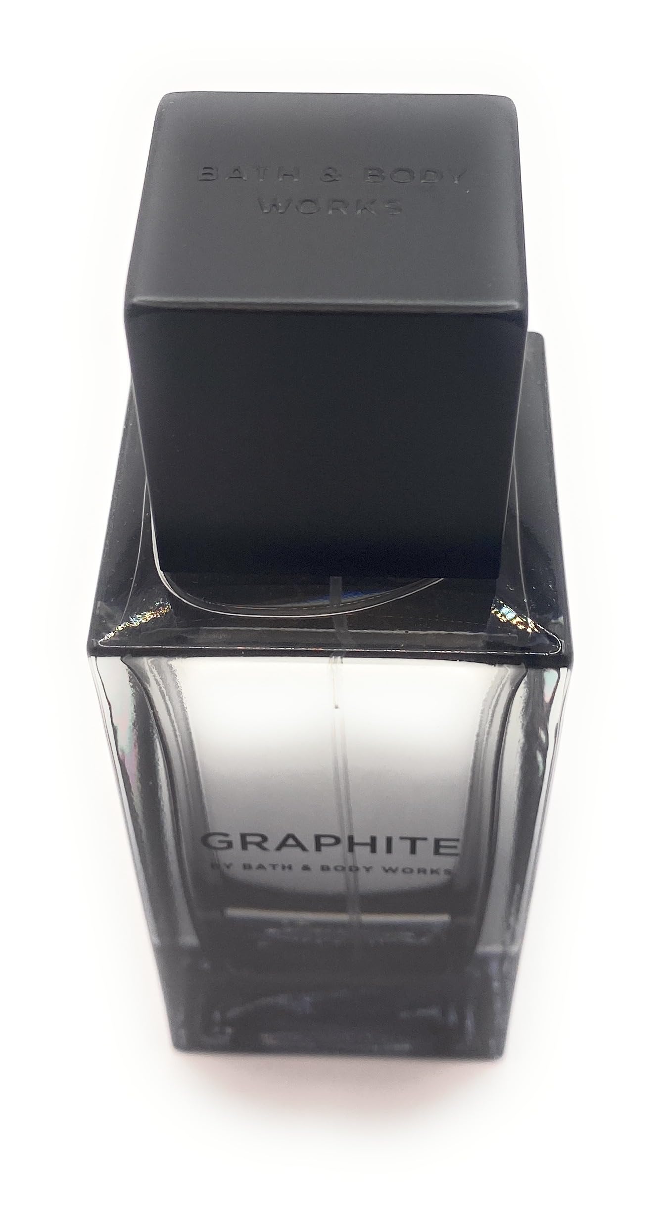Bath and Body Works Graphite close-up of spray nozzle for controlled application benefit