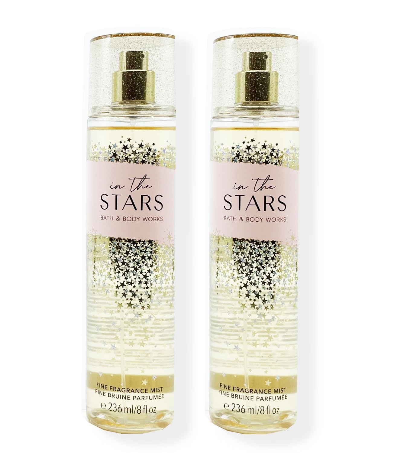 Bath & Body Works front packaging shows two In the Stars mists for easy gifting and refreshment