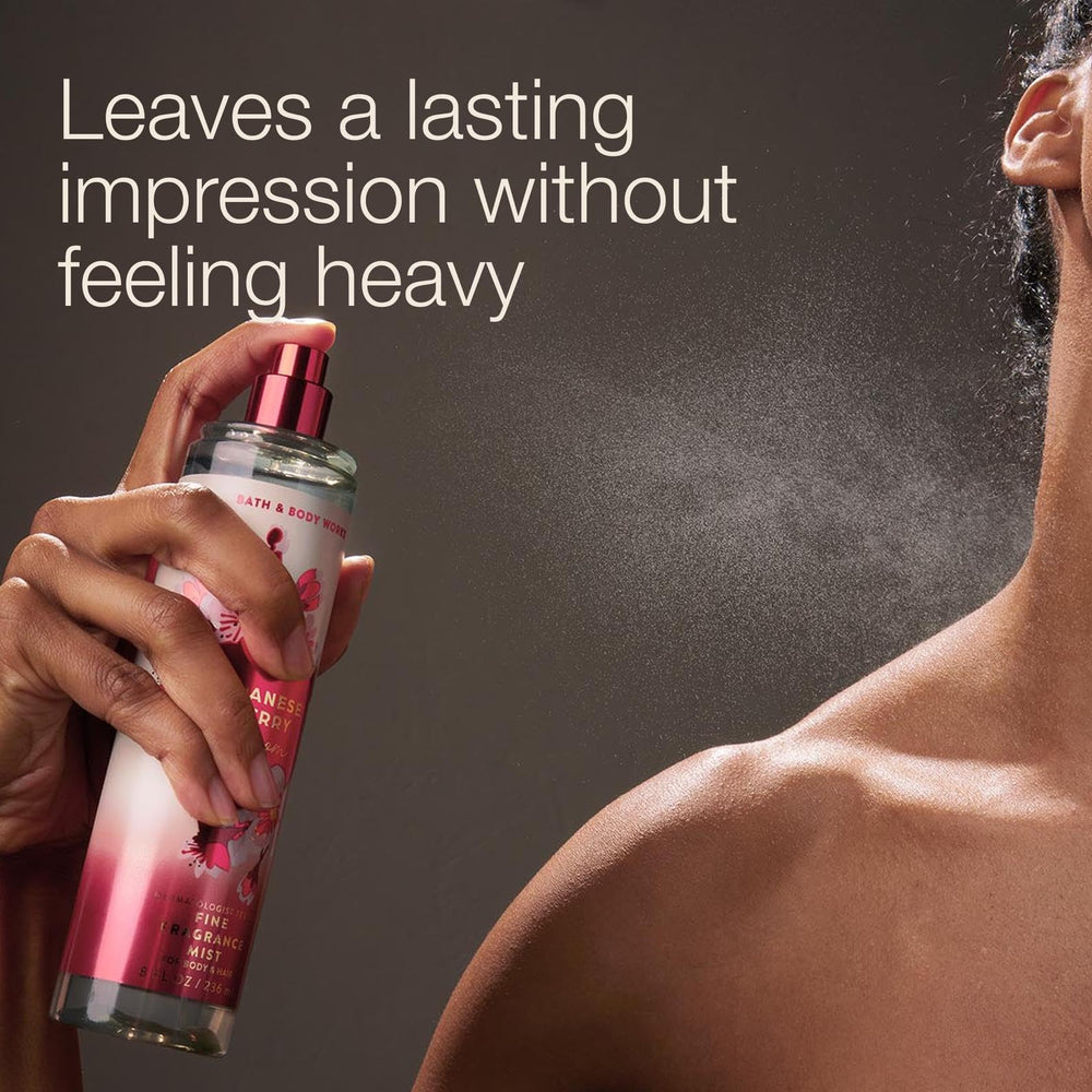 Bath & Body Works label detail highlighting ingredients and recycled bottle benefit